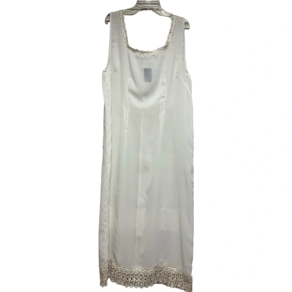 VTG NWT The Limited Nightgown Ivory White Lace Trim Long Maxi 90s Cottagecore